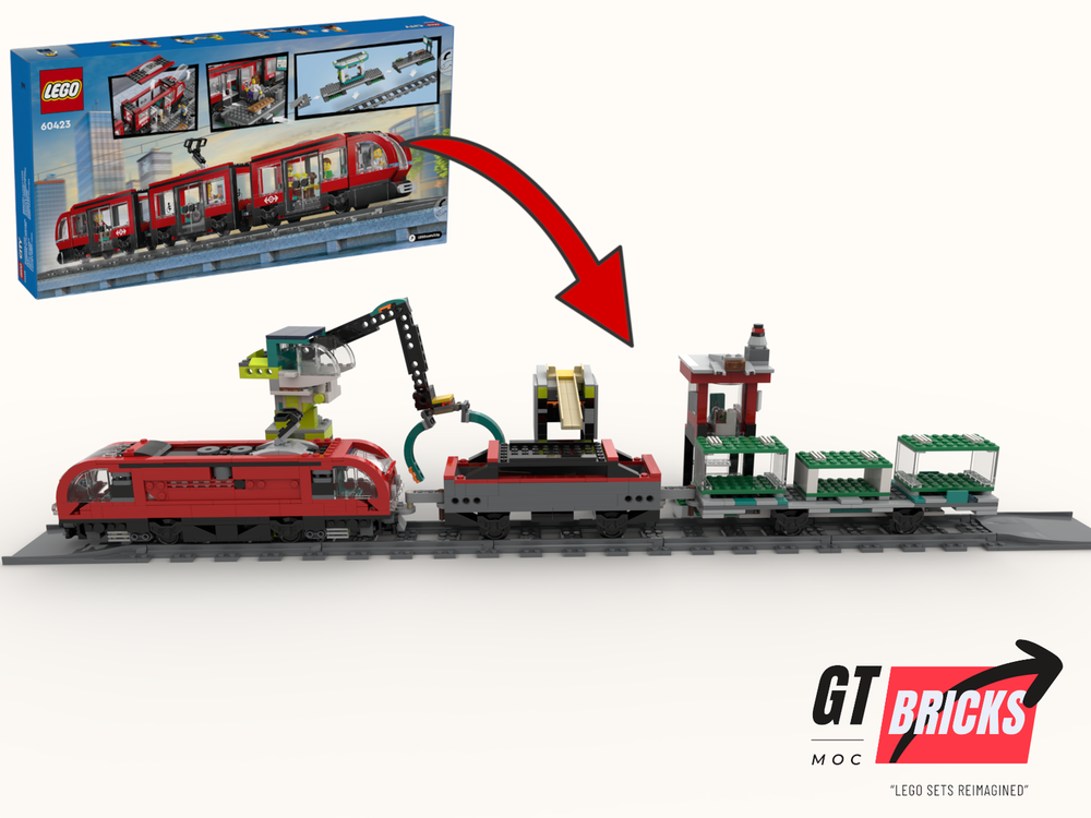 Lego Cargo Train (60423 Alternate model)