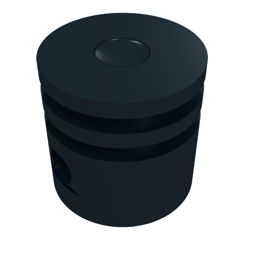 Lego Technic Engine Piston Round / Black