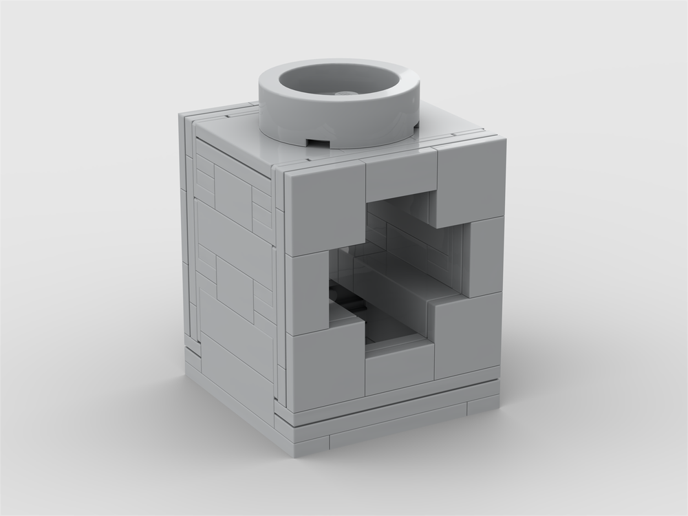 Lego Upscaled technic brick with axle hole