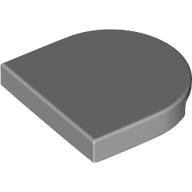 Lego Tile Round 2 x 2 Half Circle / Light Bluish Gray