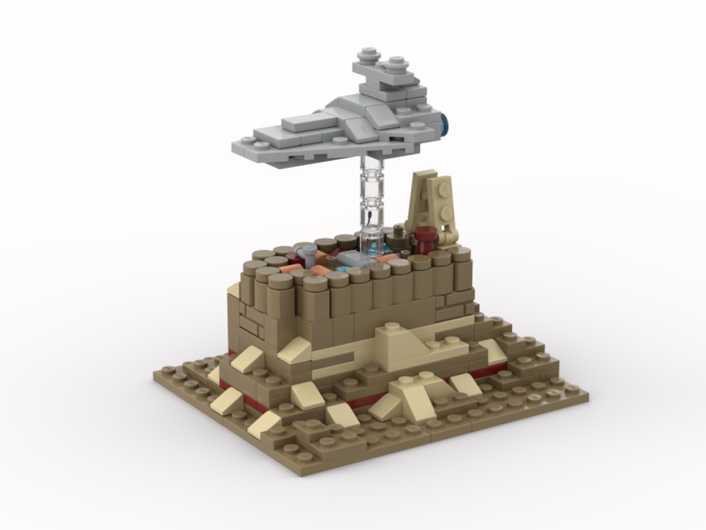 Lego Mini Destroyer over Jedha