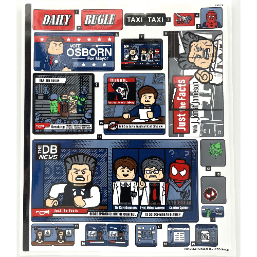 Lego Sticker Sheet 1 for Set 76178-1