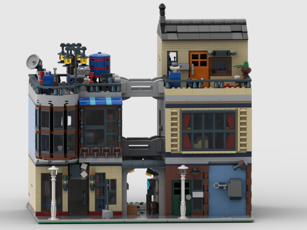 Lego Game Store & Storage Unit with Alley