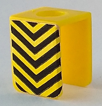 Lego Minifigure Vest with Black Downward Chevrons Pattern on Both Sides (Stickers)