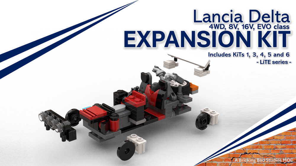 Lego Lancia Delta EXPANSION KiT (`SuperKit': LiTE series pack of KiTs: 1, 3, 4, 5 and 6)