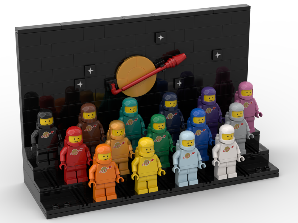 Lego Classic Spacemen Minifigure Display Stand