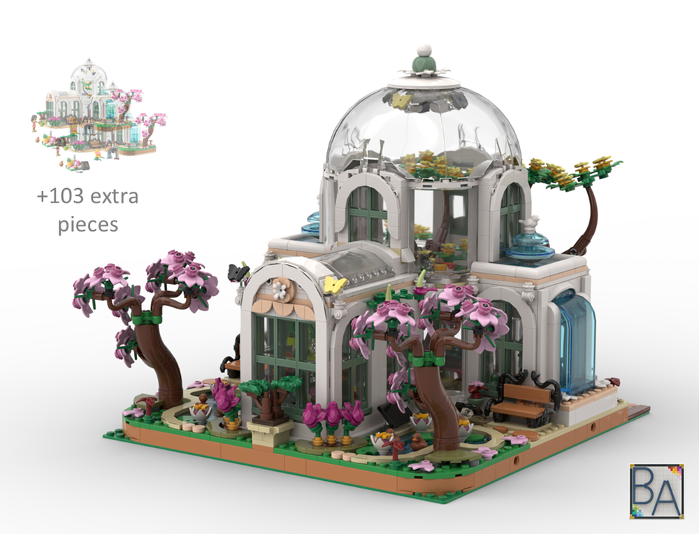 Lego Modular Botanical Garden - Modification of 2x Sets 41757