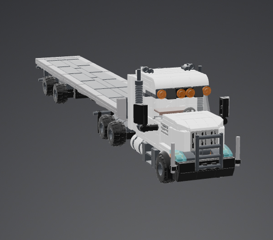 Lego Heavy-Duty Flatbed Semi Truck