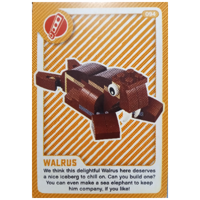 Lego Trading Card, Create The World Living Amazingly - Walrus / [No Color/Any Color]