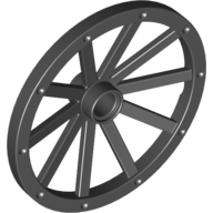 Lego Wheel Wagon Huge (43mm D.) / Black