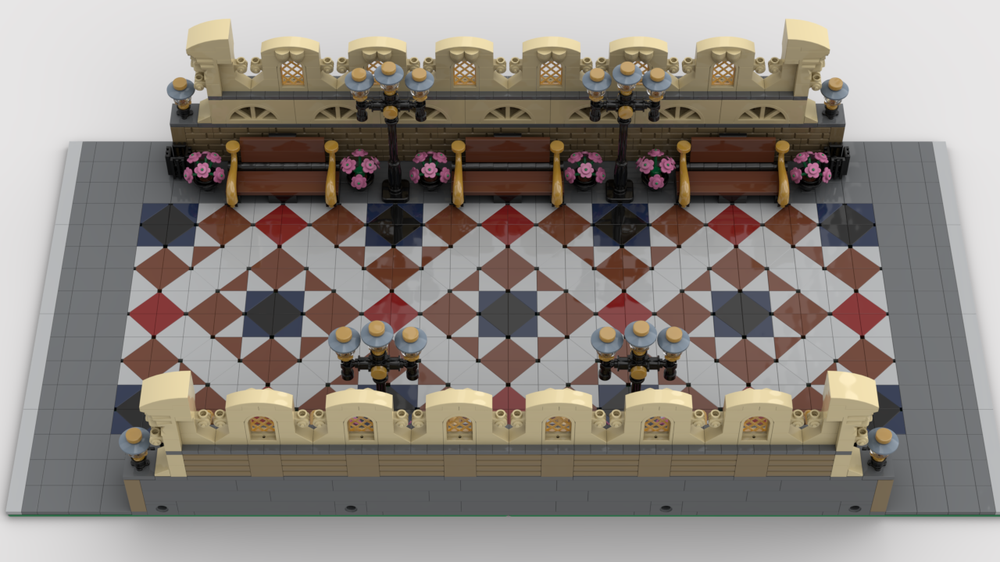 Lego Small Plaza - double sided modular