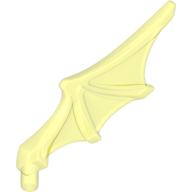 Lego Animal Body Part, Bat Wing with Shaft [Chima Bat Wing] / Trans-Neon Green