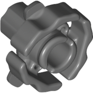 Lego Clutch Inner Side with Axle Connector / Dark Bluish Gray
