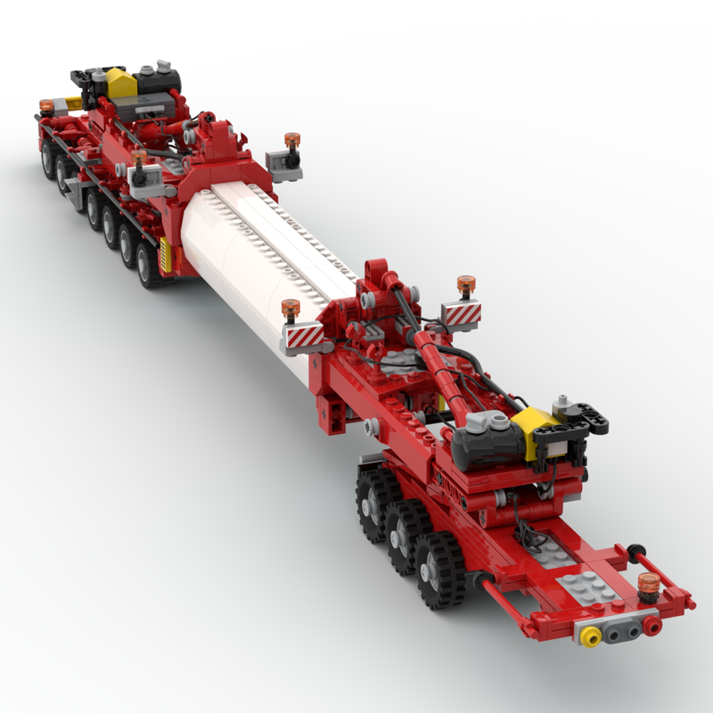 Lego 3-Axle Dolly with Windmill Mast (Tower) Transporter - MST