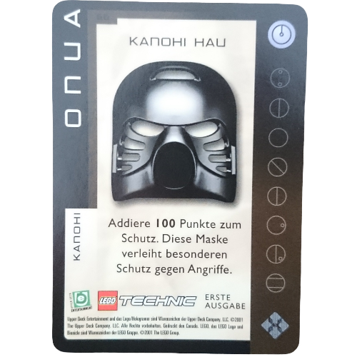 Lego Trading Card, Bionicle Game: QftM - 66 Great Masks - Onua - Kanohi Hau / [No Color/Any Color]