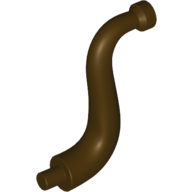 Lego Animal Body Part / Plant, Tail / Trunk / Tentacle / Tongue / Vine / Tree Branch (Short Tip) / Dark Brown