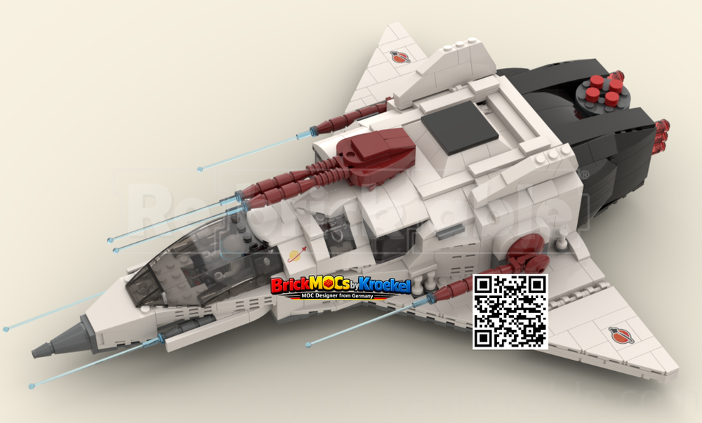 Lego "All Starmax and Starwolf... Scramble!" – 80s Space Ship MOC