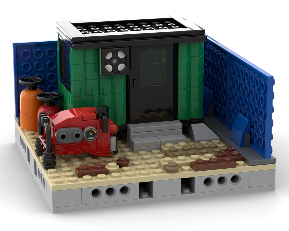 Lego Site Office With Portable Generator