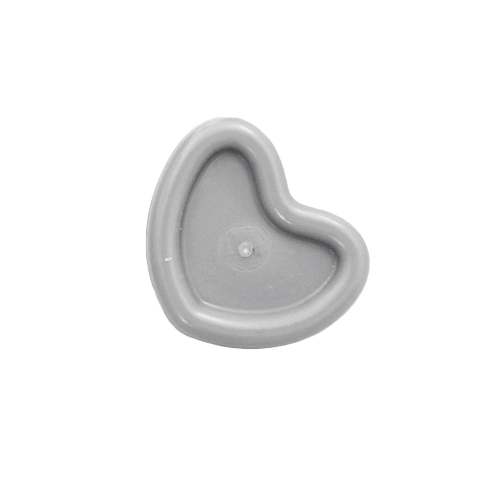 Lego Headwear Accessory Heart on Pin / Flat Silver