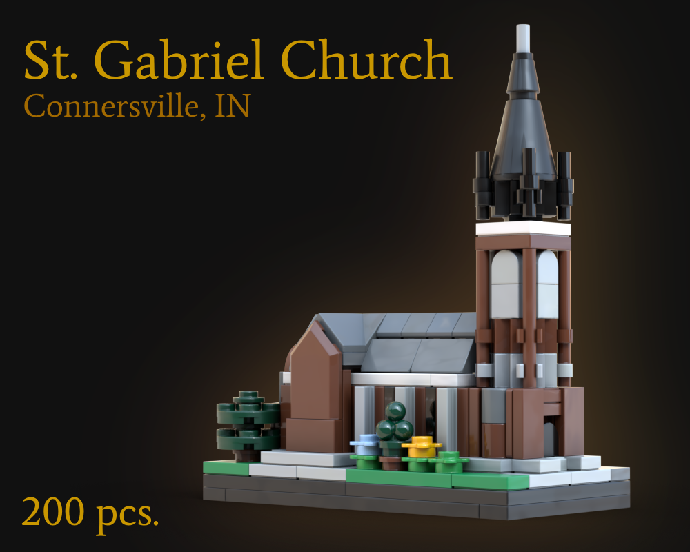 Lego St. Gabriel Church Microscale
