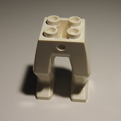 Lego Creature Body Part, Hips and Legs / White
