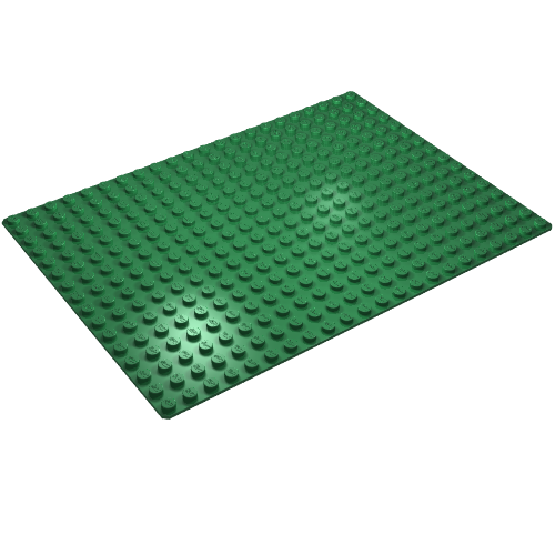 Lego Baseplate 16 x 22 / Green