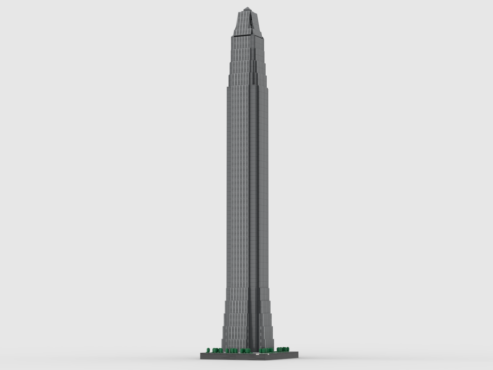 Lego Ping An International Finance Center at 1/650th Scale