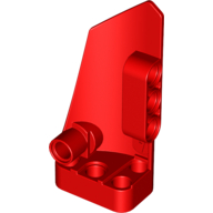 Lego Technic Panel Fairing # 4 Small Smooth Long, Side B / Red