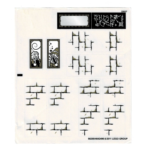 Lego Sticker Sheet for Set 4867-1