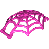 Lego Insect Accessory, Spider Web, Dome Shaped with Bar, Clips / Dark Pink