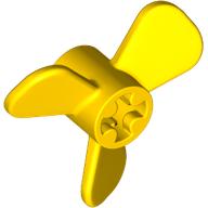 Lego Propeller 3 Blade 3 Diameter with Axle Cross / Yellow