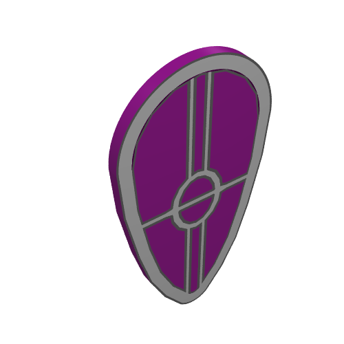 Lego Shield Ovoid with Gungans Patrol Shield Print