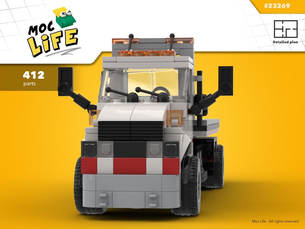Lego Chevrolet Kodiak C4500 regular cab dually flatbed tow