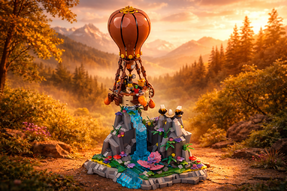 Lego Air Balloon Diorama
