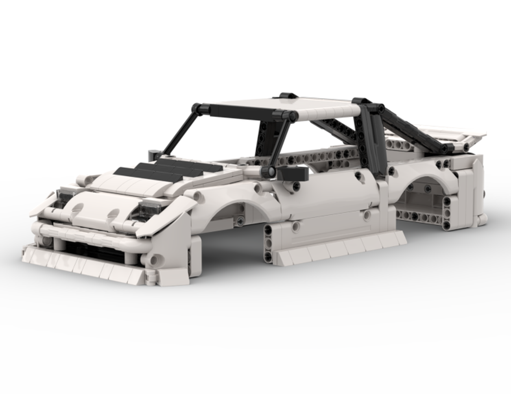 Lego nissan s13 240sx white
