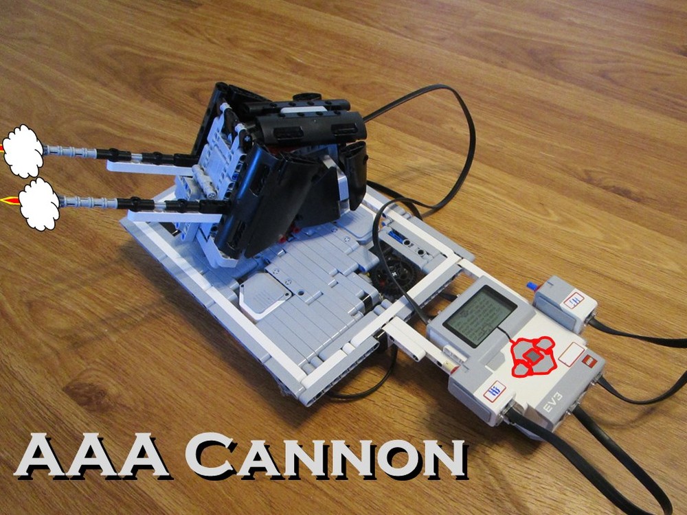 Lego 45544 & 45560 alt. AAA Cannon