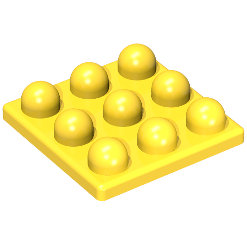 Lego Primo Plate 3 x 3 / Yellow