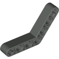Lego Technic Beam 1 x 7 Bent (4 - 4) Thick / Dark Gray