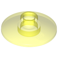 Lego Dish 2 x 2 Inverted [Radar] / Trans-Neon Green