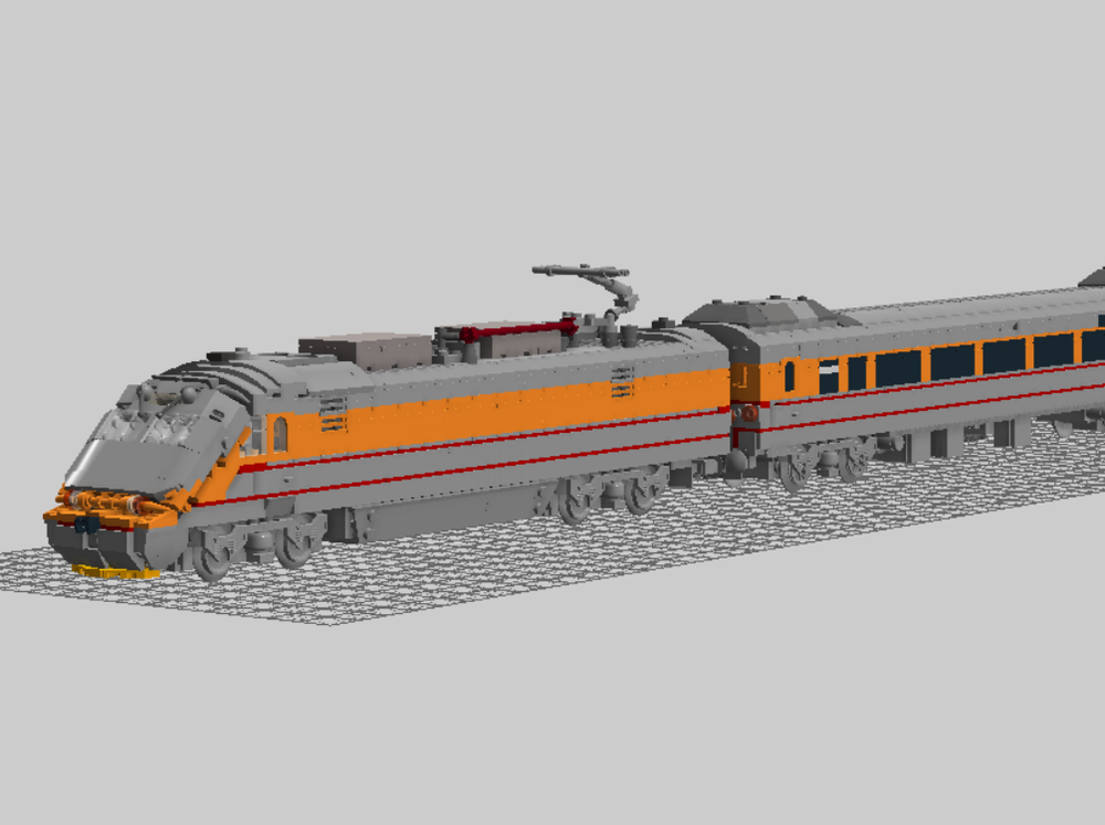 LEGO Push–pull train(PP) (Tze-Chiang) 樂高推拉式自強號(PP) (1000編組)