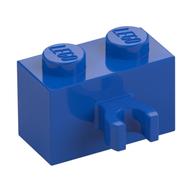 Lego Brick Special 1 x 2 with Vertical Clip [Open O Clip] / Blue