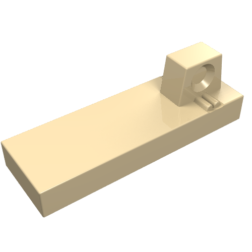 Lego Hinge Tile 1 x 3 Locking with 1 Finger on Top / Tan
