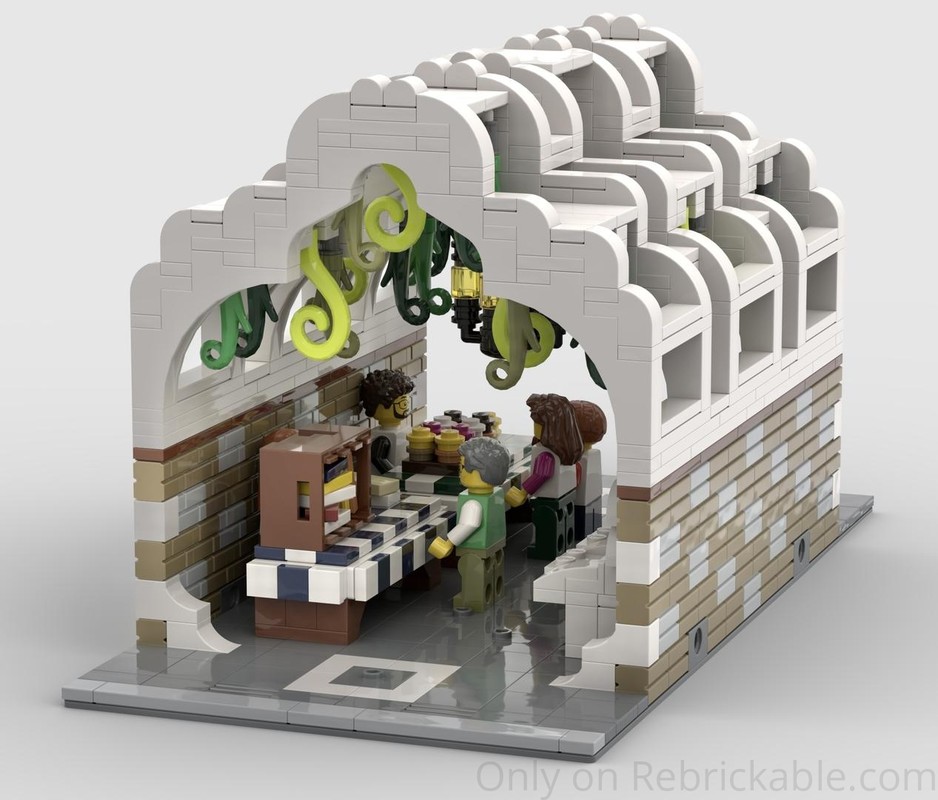Lego Pergola Arcade - Modular Building - 16x32