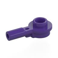 Lego Plate Round 1 x 1 with Hollow Stud and Horizontal Bar 1L / Dark Purple