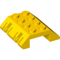 Lego Slope 45° 4 x 4 Double with Locking Hinge / Yellow