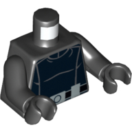 Lego Torso Armor Imperial Trooper Print, Black Arms and Hands