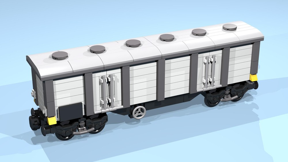Lego 8-Wheel Reefer (SNOT, white/gray)