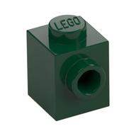 Lego Brick Special 1 x 1 with Stud on 1 Side / Dark Green