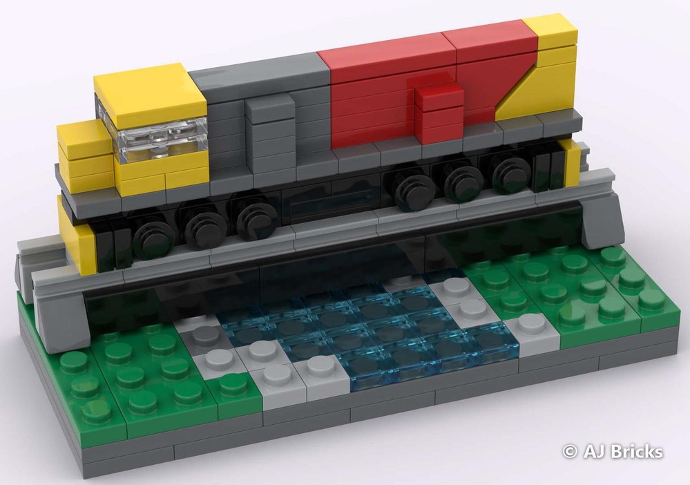 Lego Mini KiwiRail DXC Locomotive