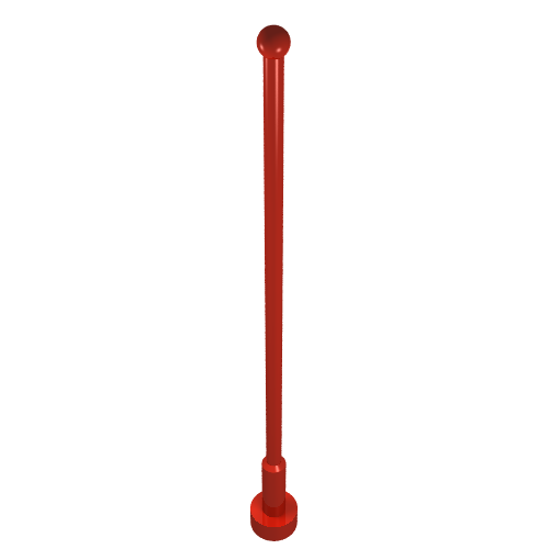 Lego Antenna 8H Whip / Red